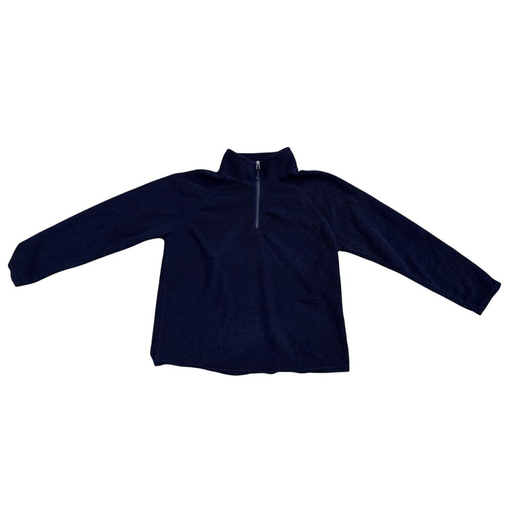 32 Degrees Heat Women's Size Large Navy Blue Quarter-Zip Fleece Pullover Shirt
